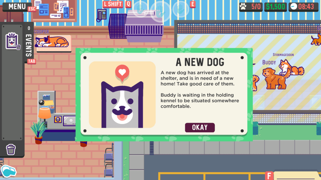 A screenshot of To The Rescue! a dog simulator game.